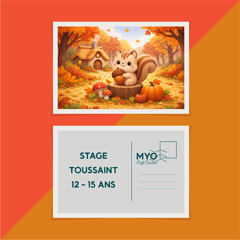 Stage de couture toussaint enfant 12 à 15 ans