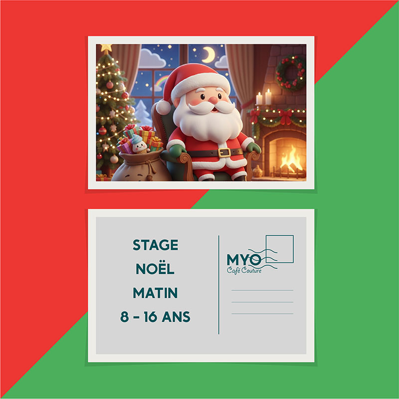 Stage de couture Noël enfant 8-16 ans — atelier créatif vacances scolaires Neuville-sur-Saône