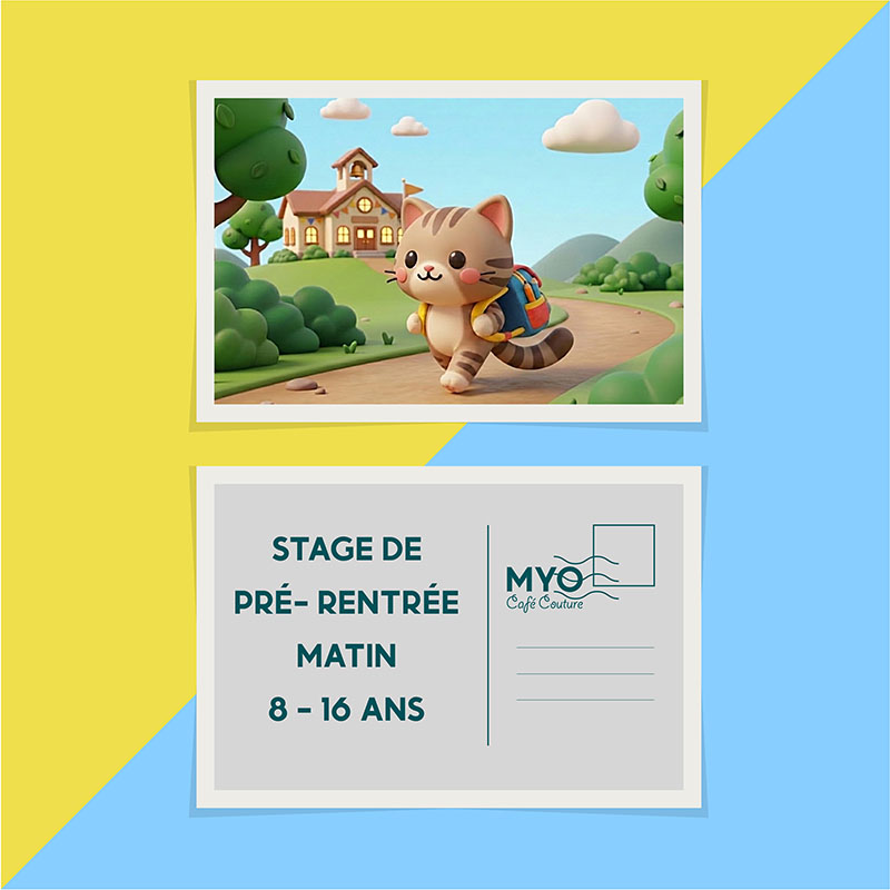 Stage de couture pré-rentrée enfant 8-11 ans — Café Couture trevoux, genay, fontaines sur saône, montanay